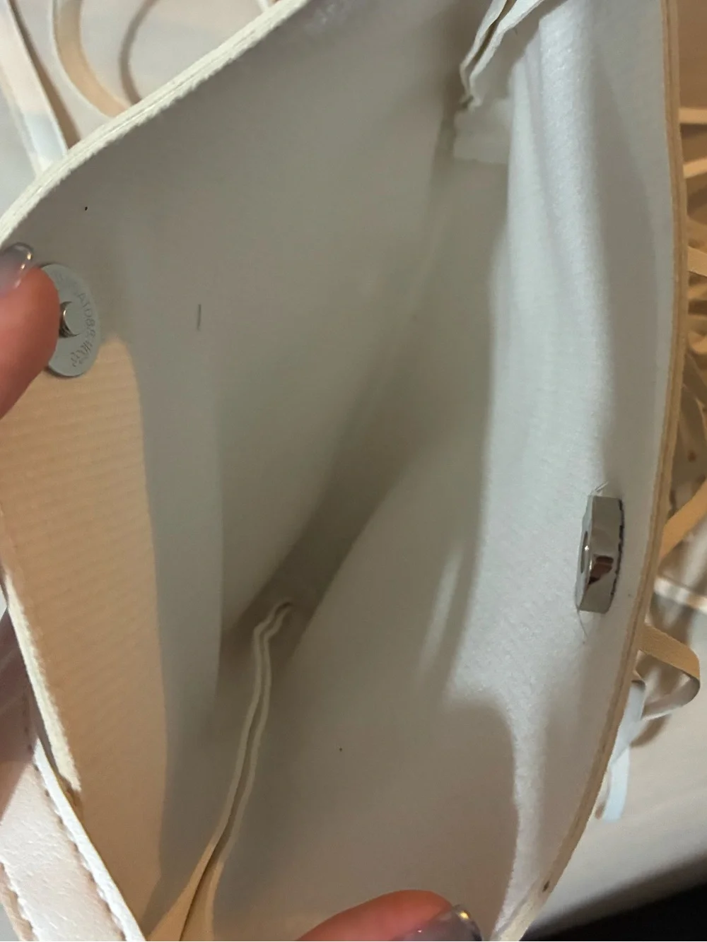 Fringed White Crossbody Bag - Minimal Chic
